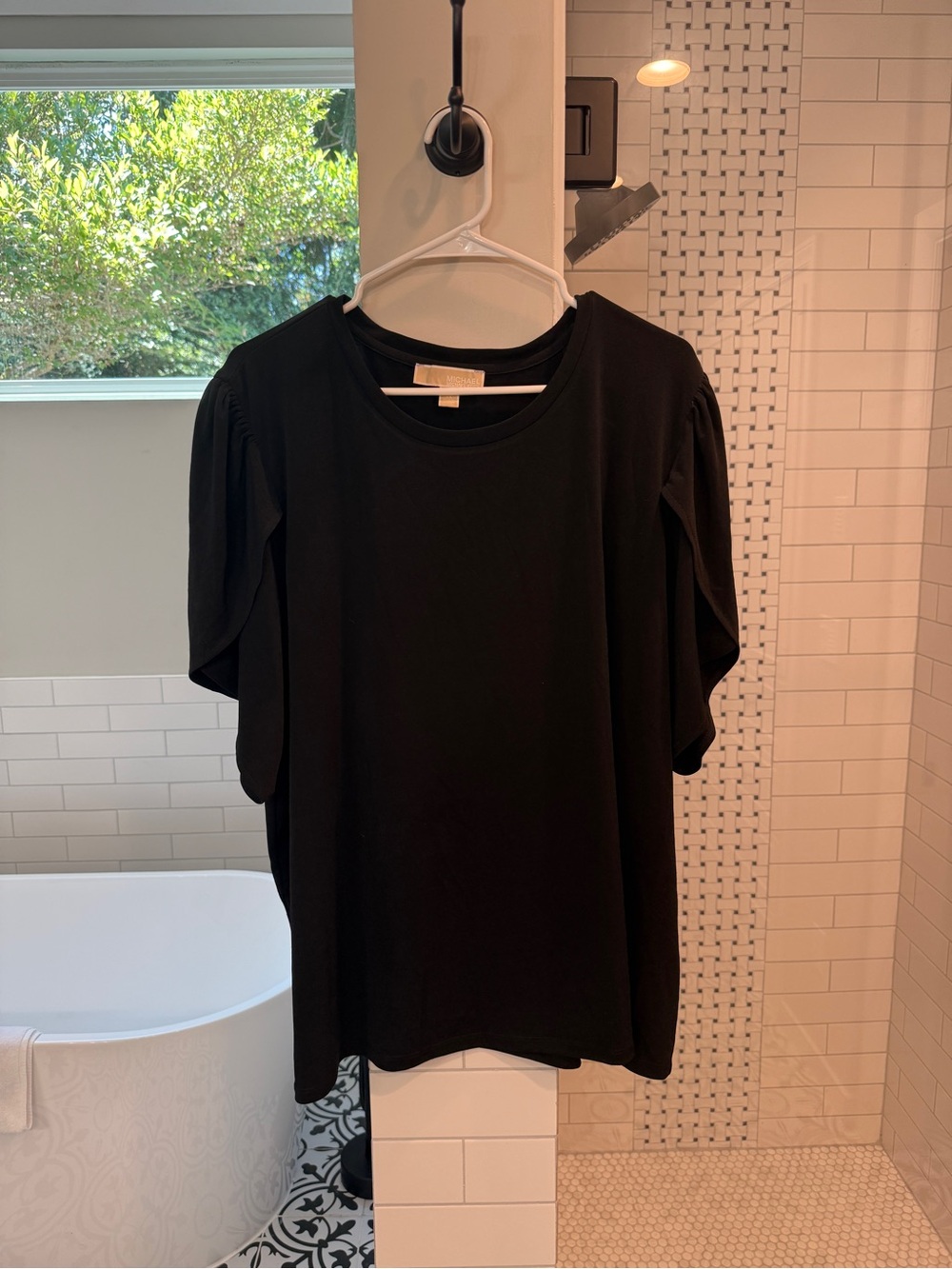 Michael Kors Black Short Sleeve Crewneck Tee